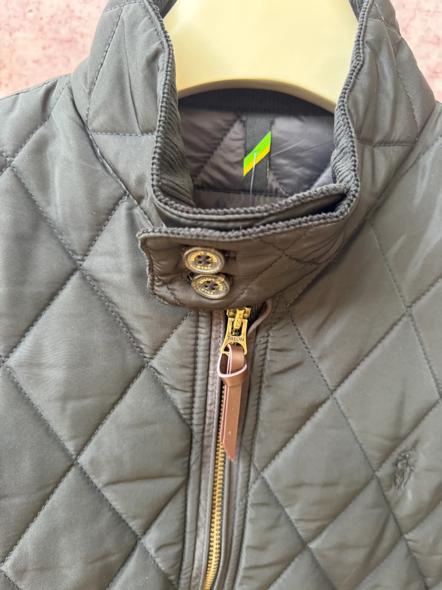 P420 Raff's new diamond-shaped plaid workwear cotton jacket, customized hardware accessories, fine workmanship inside and outside to maintain the original details, simple version, old money style, casual matching, workmanship details restored, diamond-shaped grid stitching inside and outside, fixed, first choice for autumn wear, full of details